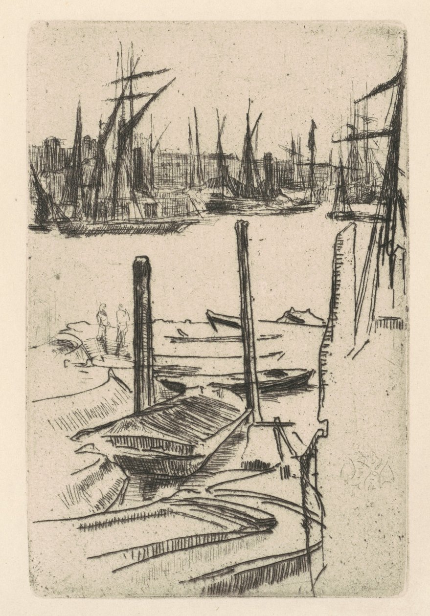 The Tiny Pool, 18761878. av James Abbott McNeill Whistler