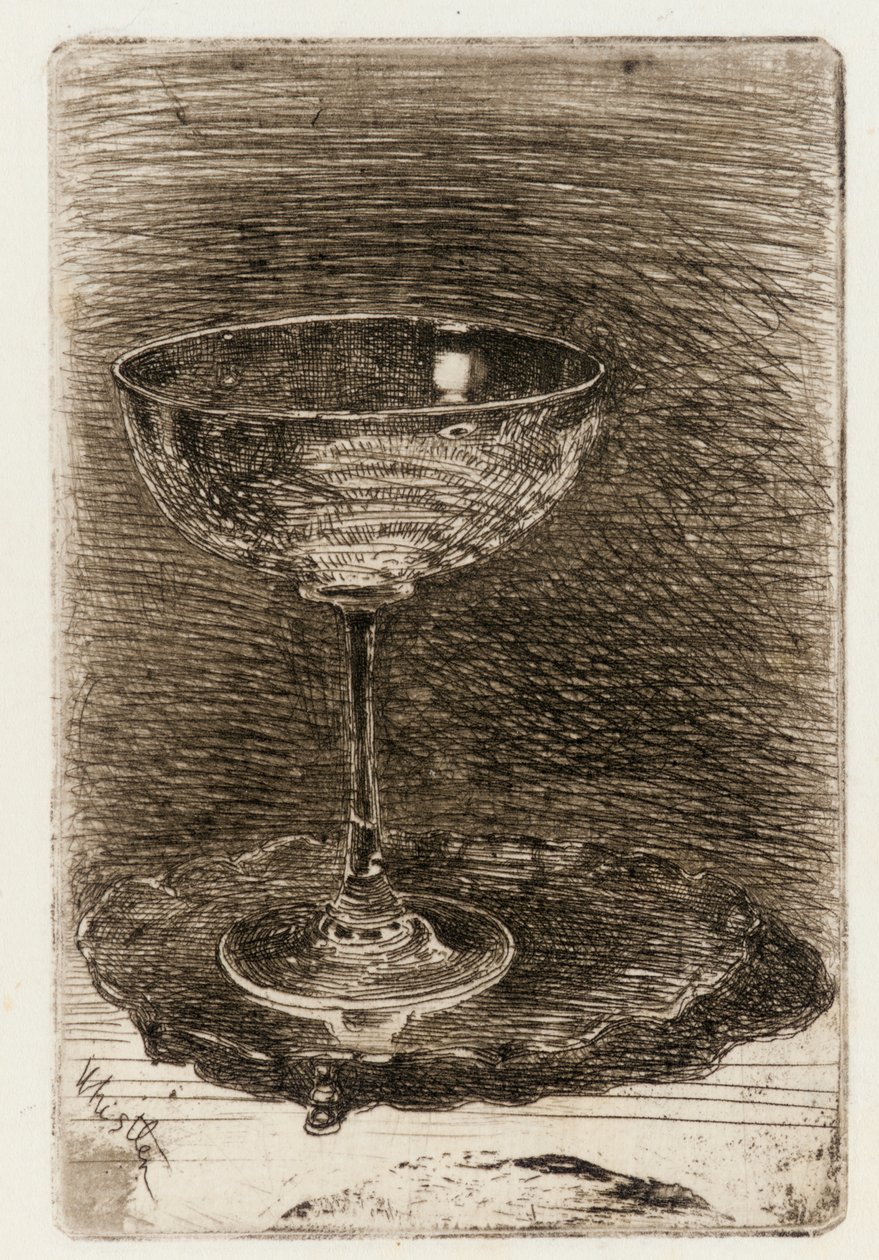 Vinglasset, 1858. av James Abbott McNeill Whistler