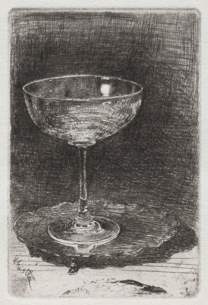 Vinglasset, 1858. av James Abbott McNeill Whistler