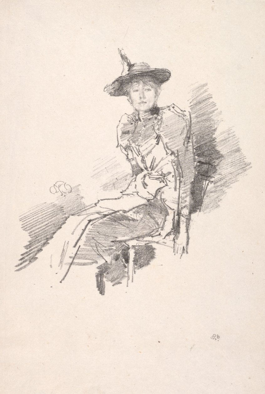 Den bevingede hatten, 1890. av James Abbott McNeill Whistler