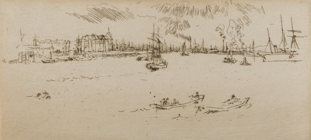 Tilbury, 1887. av James Abbott McNeill Whistler