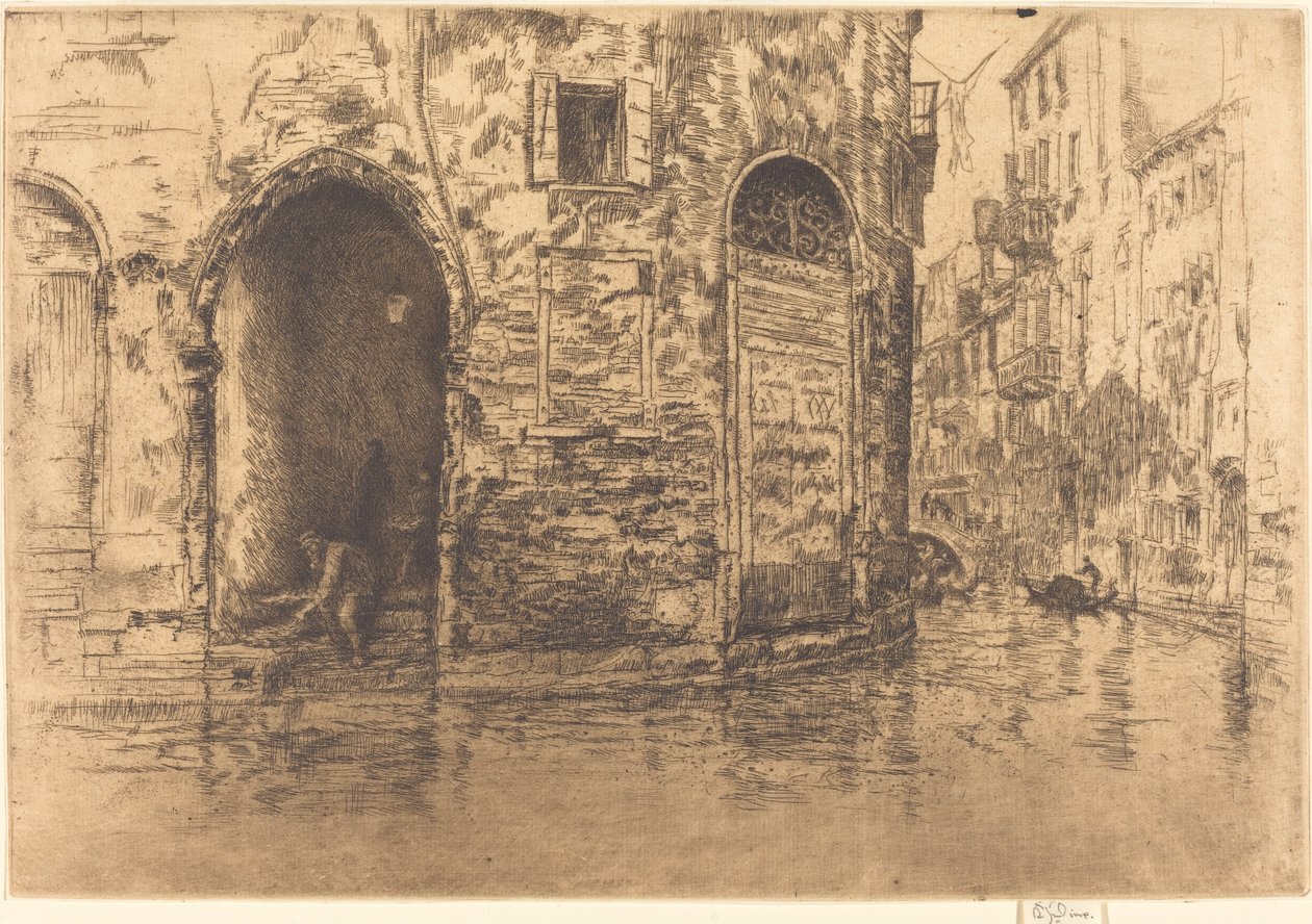 To døråpninger, 1880. av James Abbott McNeill Whistler