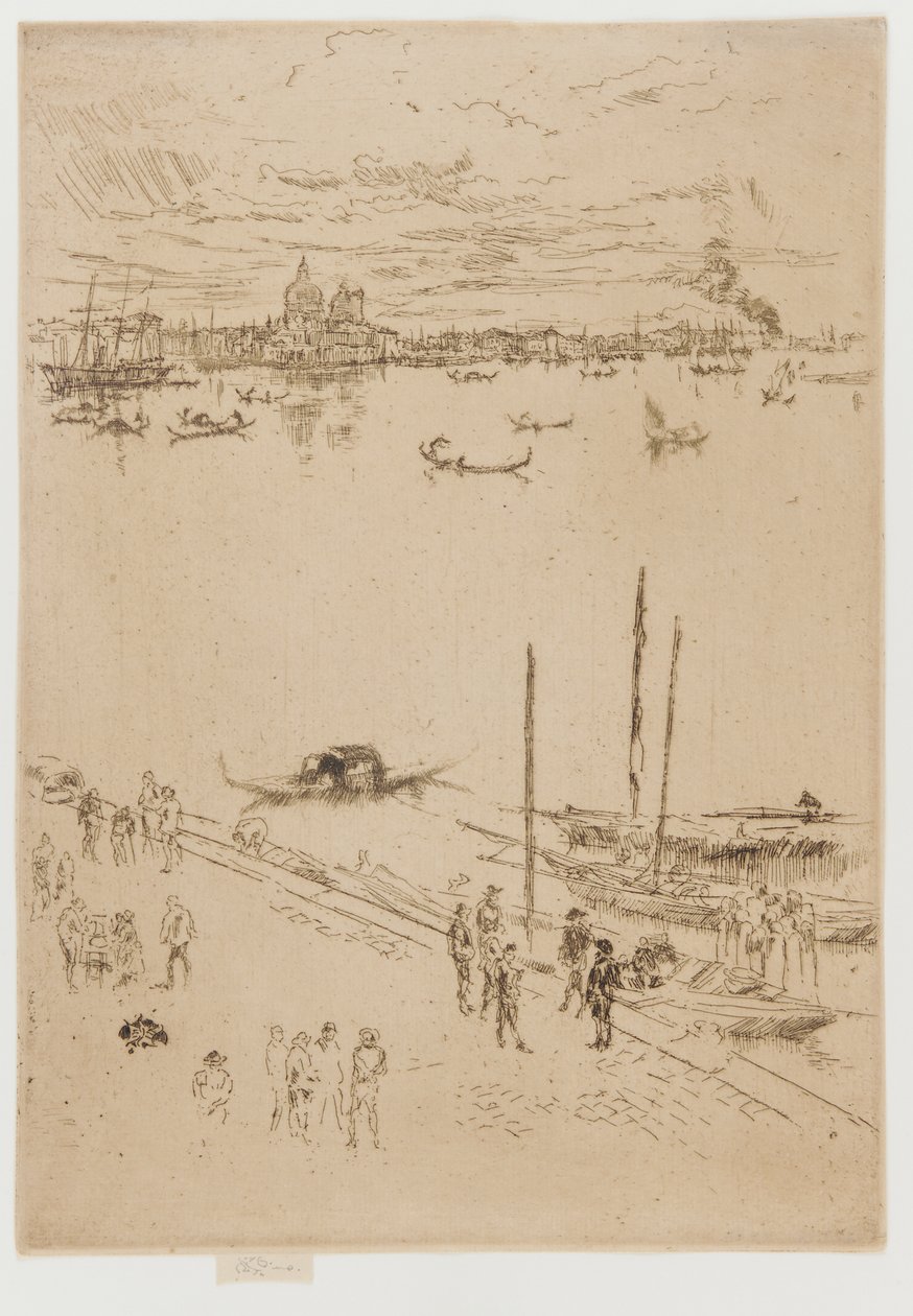 Oppreist Venezia, 1879-1880. av James Abbott McNeill Whistler