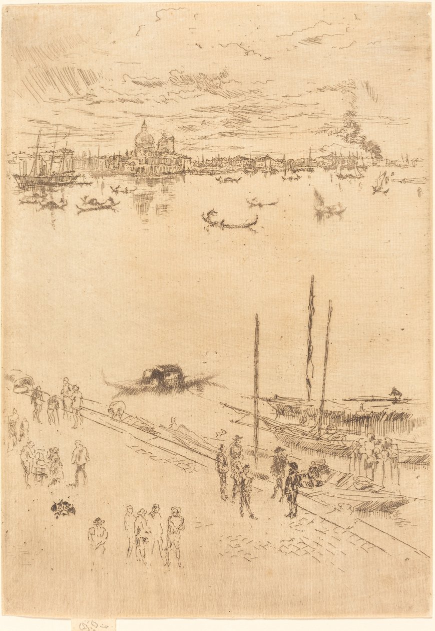 Oppreist Venezia, 1879-1880. av James Abbott McNeill Whistler