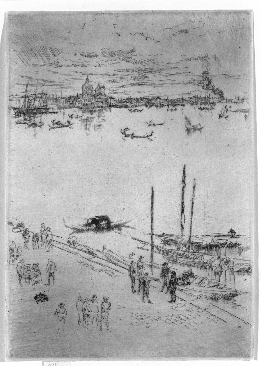 Oppreist Venezia, 1879-80 av James Abbott McNeill Whistler