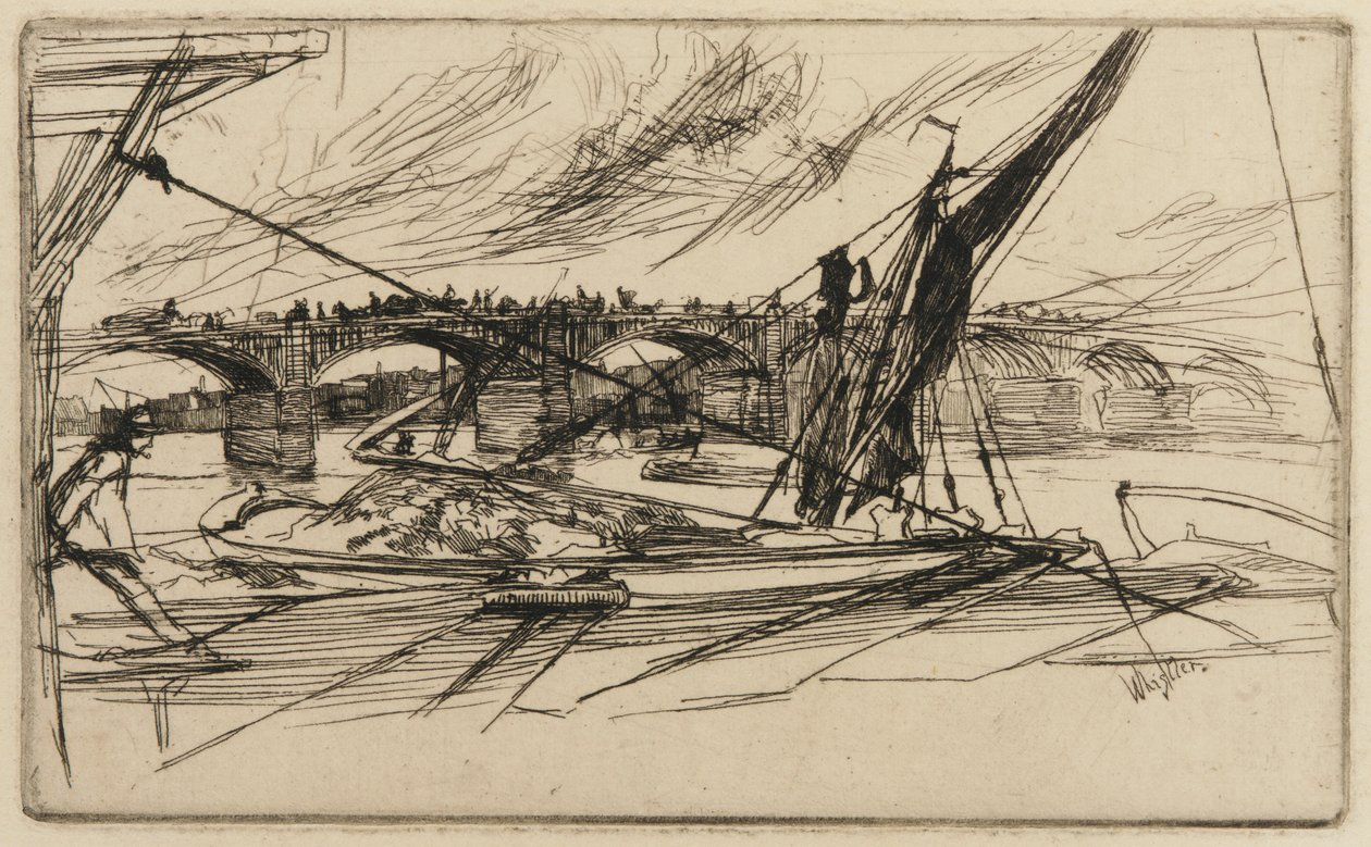 Vauxhall Bridge, 1861. av James Abbott McNeill Whistler