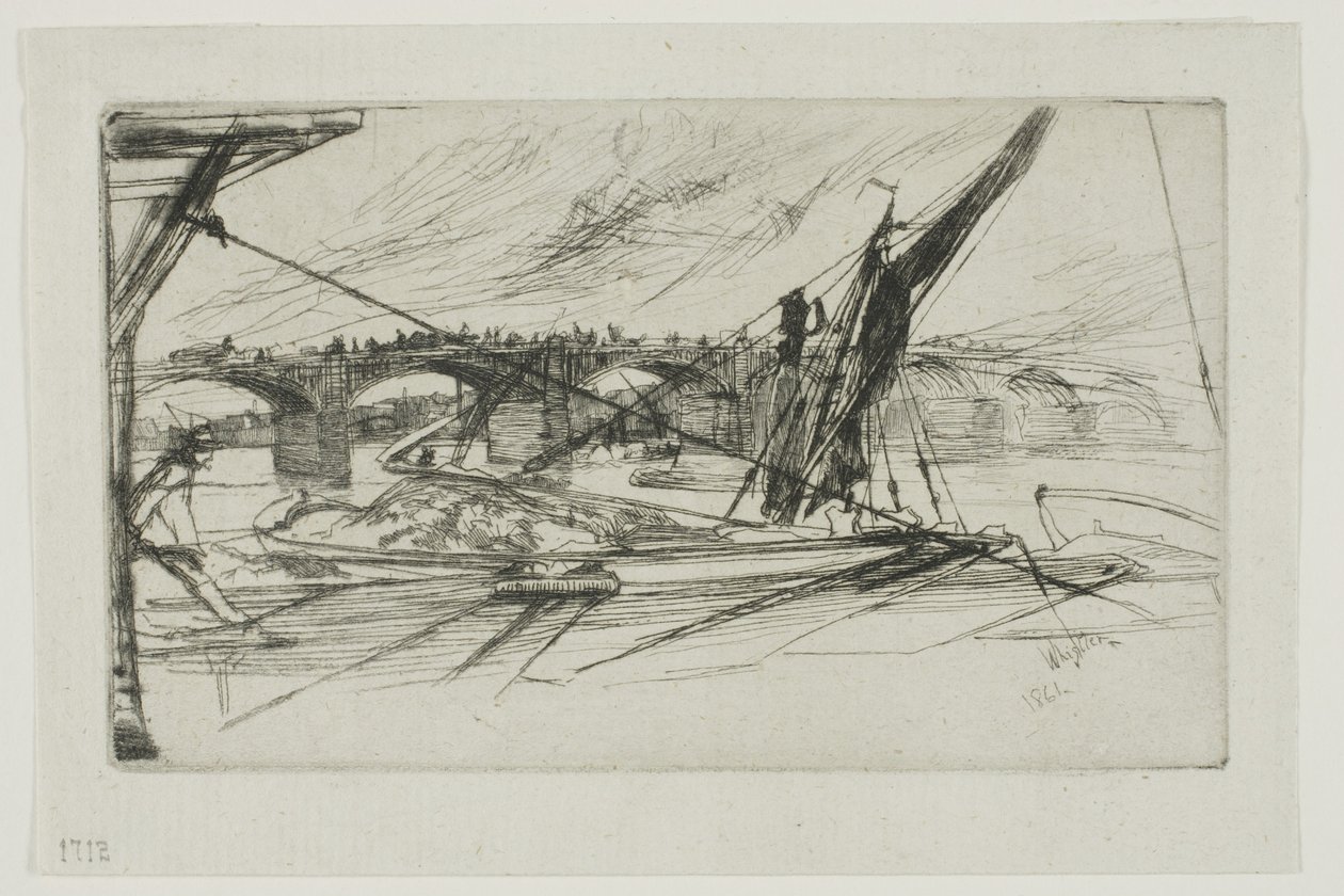 Vauxhall Bridge, 1861 av James Abbott McNeill Whistler