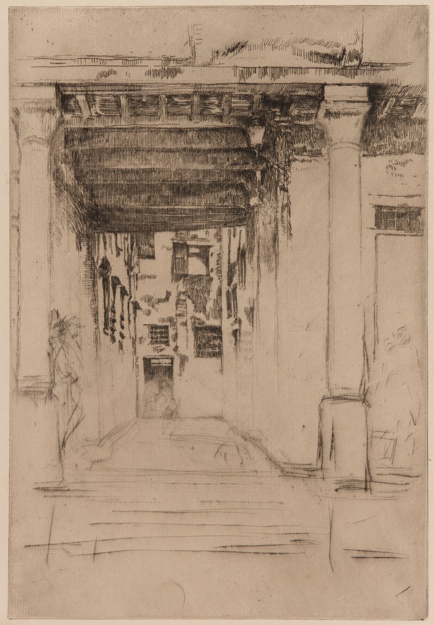 Venetiansk domstol, 1879-1880. av James Abbott McNeill Whistler