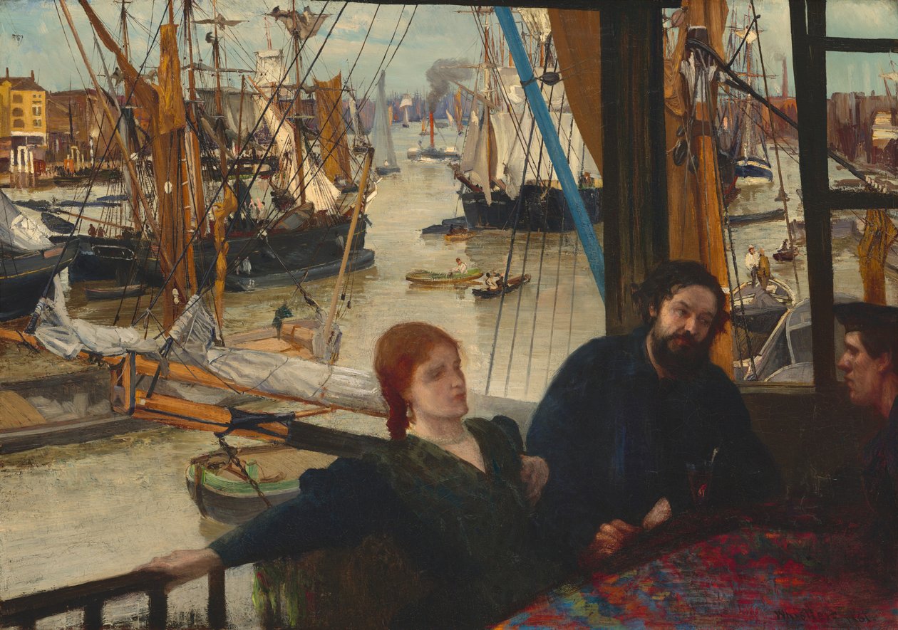 Wapping, 1860-1864. av James Abbott McNeill Whistler