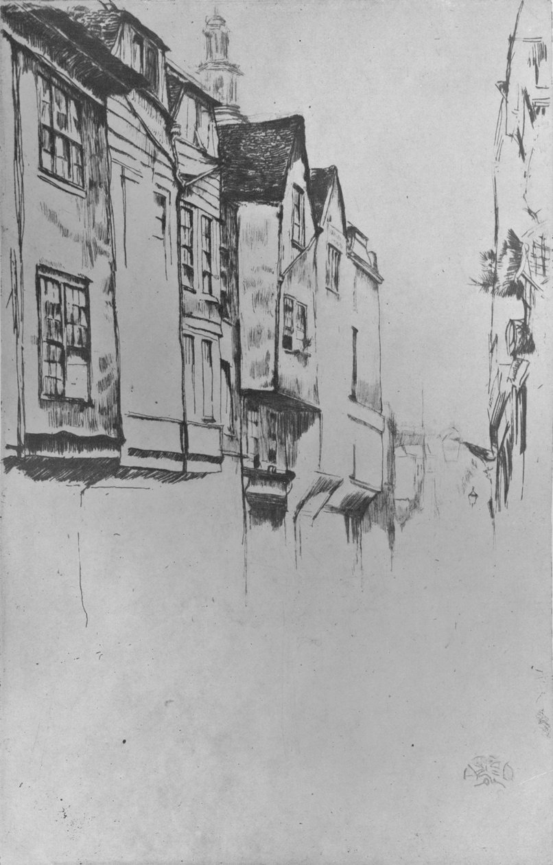 Wych Street, 1877, 1904 av James Abbott McNeill Whistler