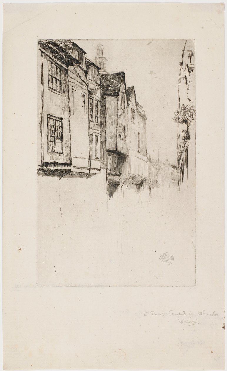 Great Street, London, 1877. av James Abbott McNeill Whistler