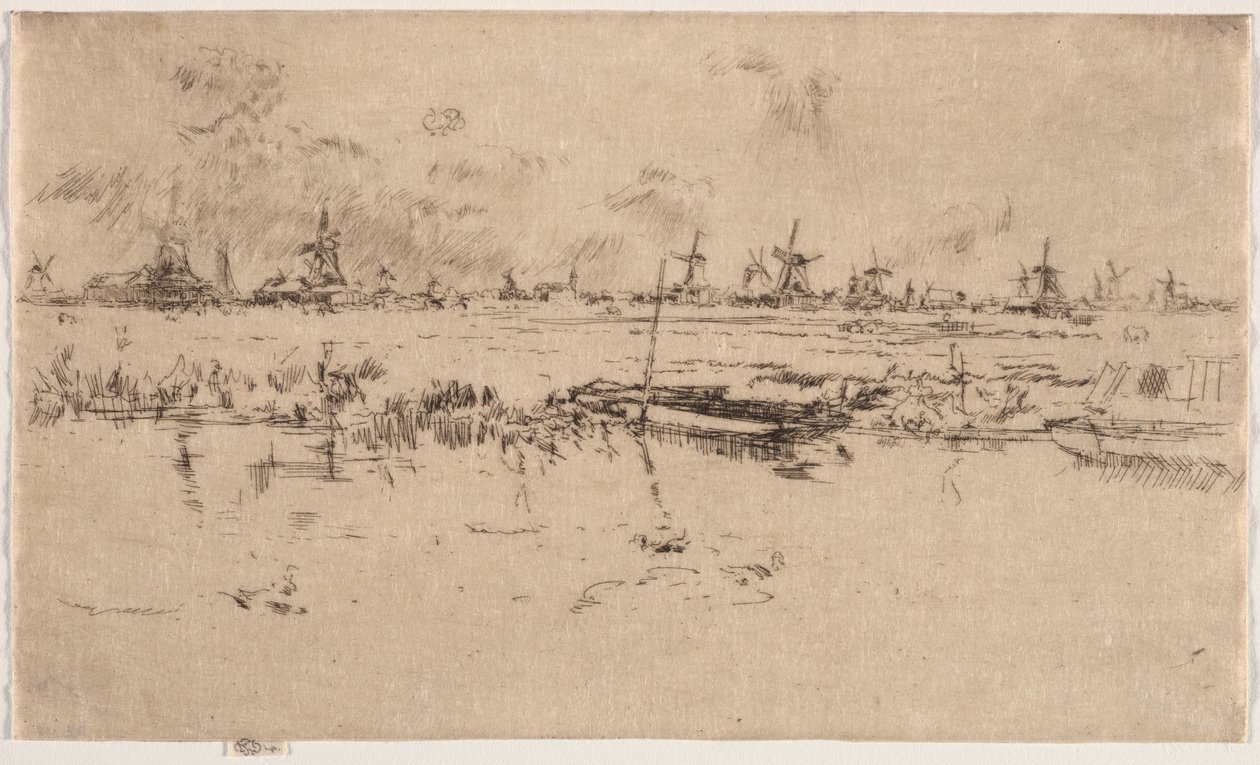 Zaandam. av James Abbott McNeill Whistler