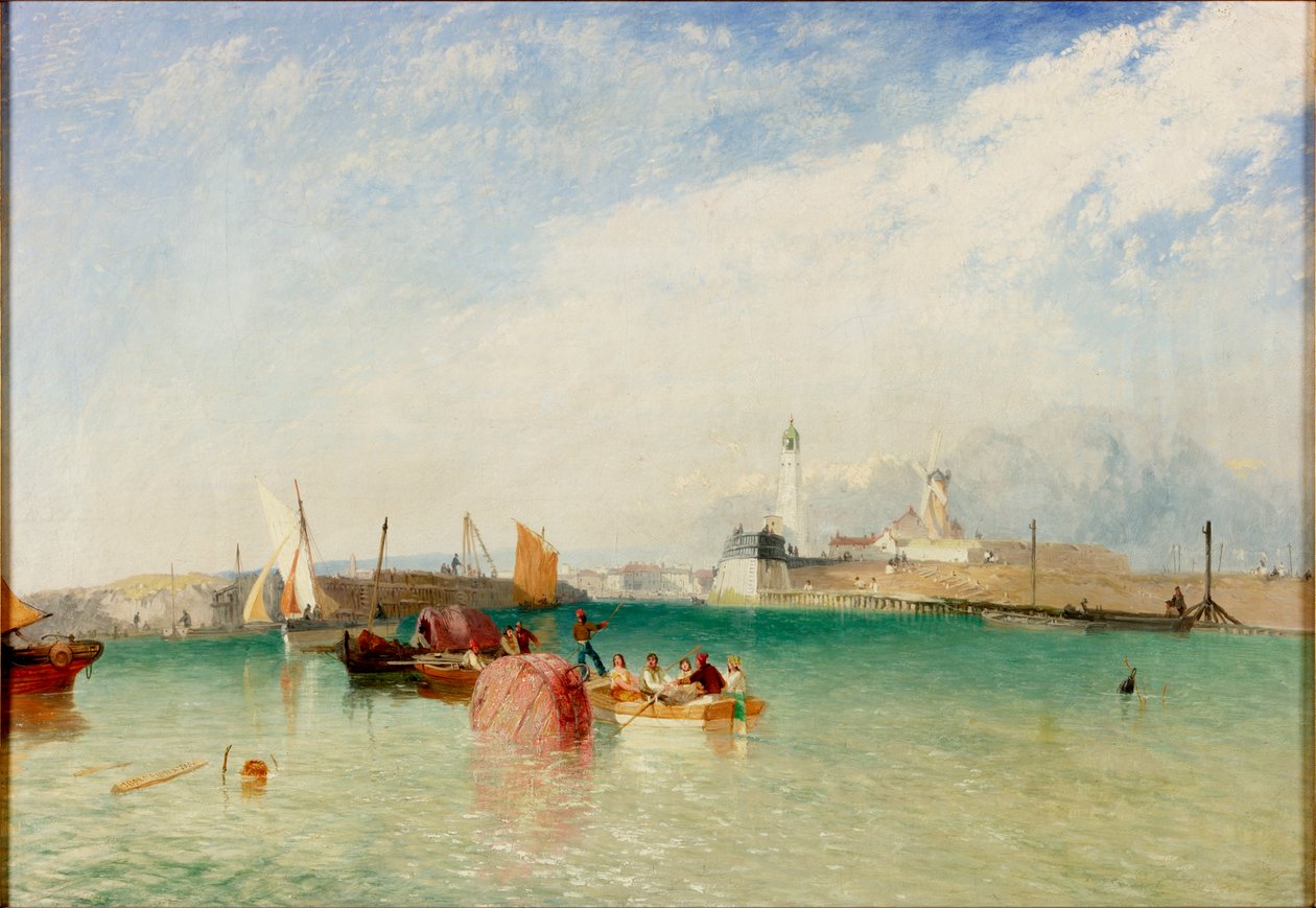 The Harbour, Littlehampton, 1851 av James Baker Pyne