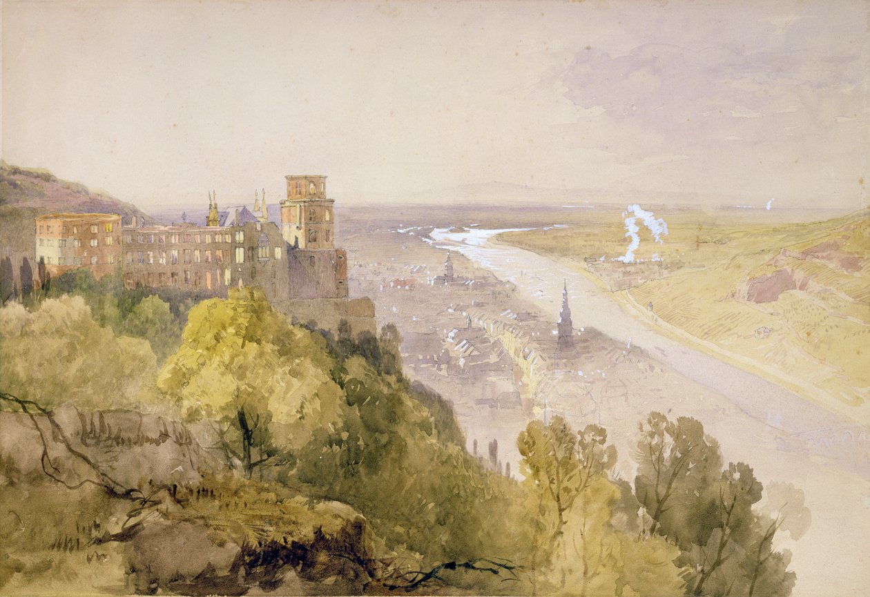 Utsikt over Heidelberg av James Baker Pyne