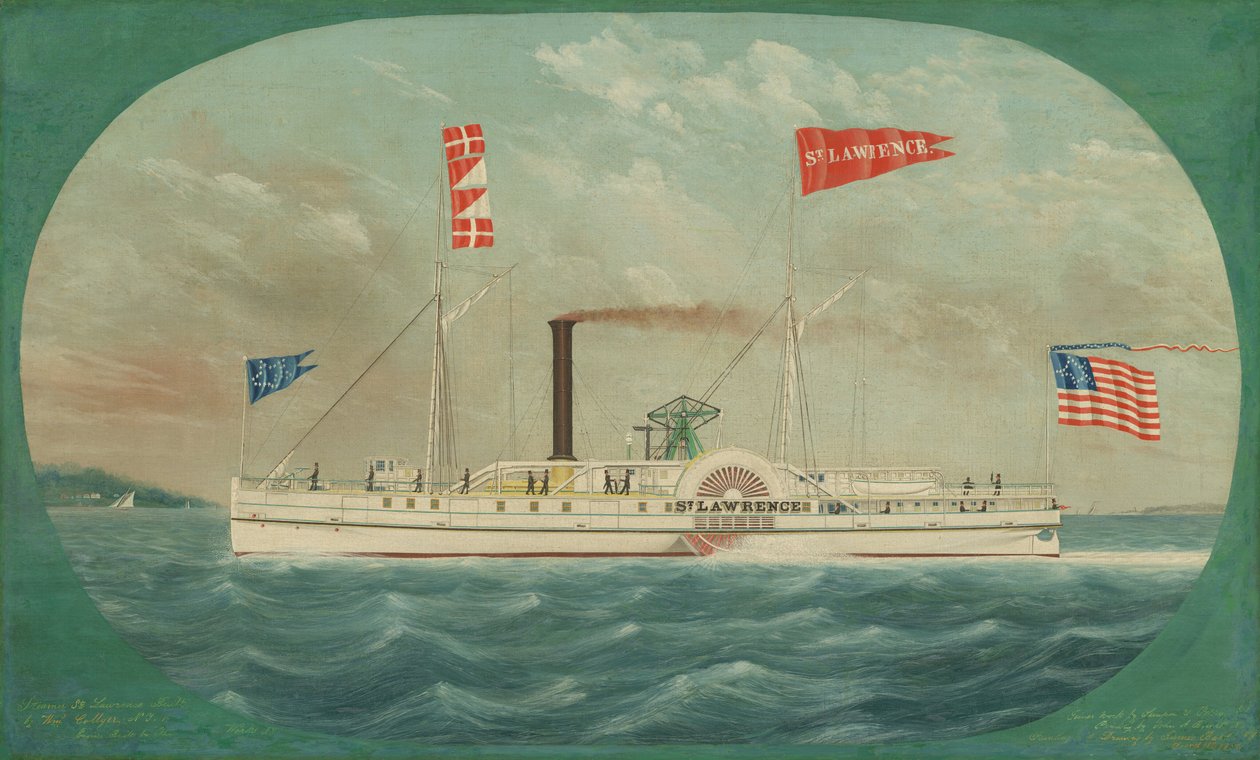 Dampbåt "St. Lawrence" av James Bard