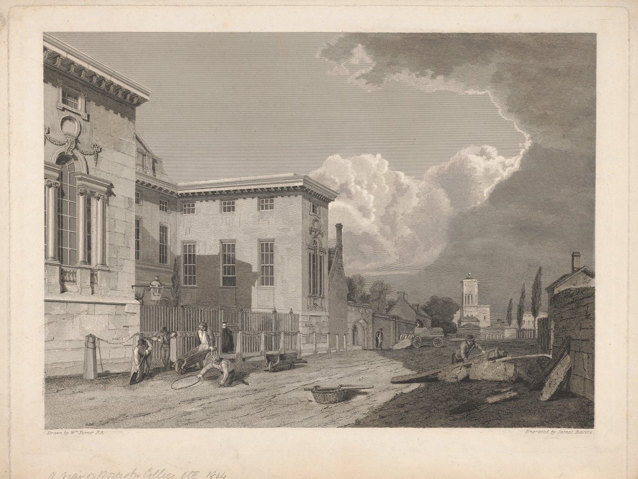 En utsikt over Worcester College &c. av James Basire