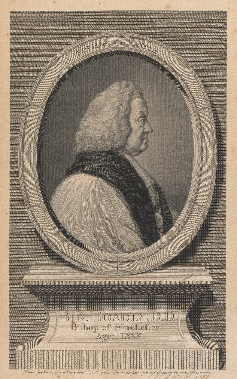 Benjamin Hoadly, biskop av Winchester av James Basire