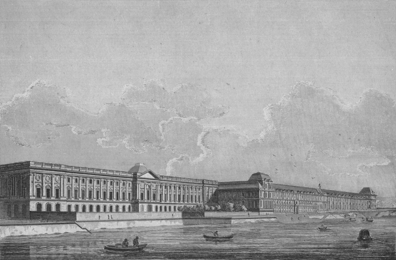 Louvre, c1700-tallet. av James Basire I