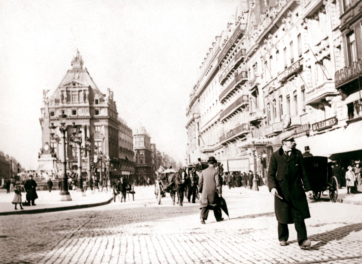 Gatebilde, Brussel, 1898. av James Batkin