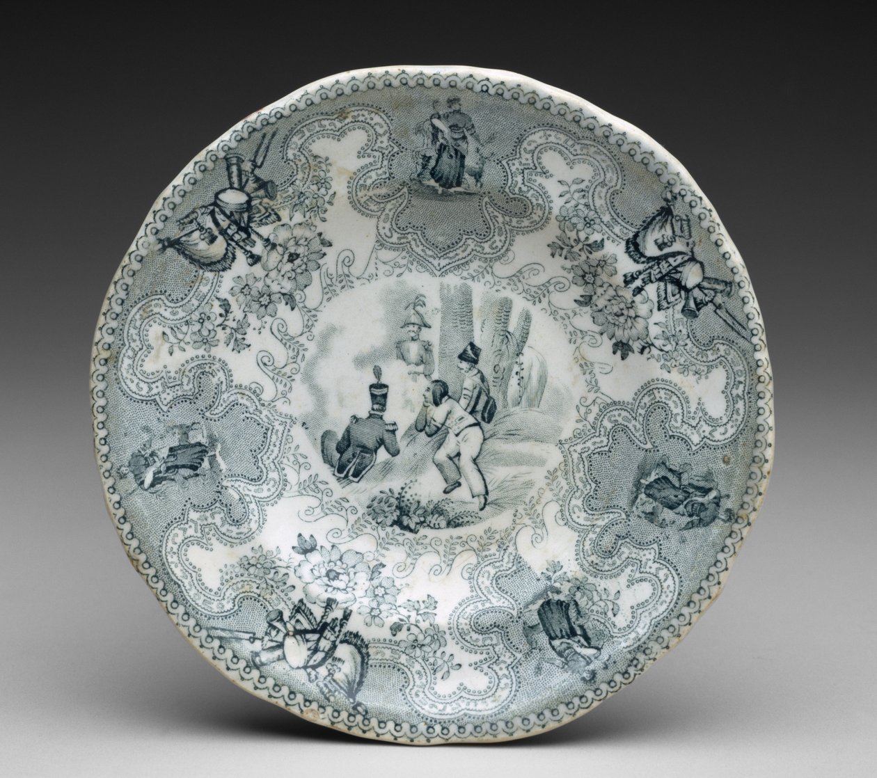 Plate, ca. 1837-44 (overføringstrykt lertøy) av James Beech