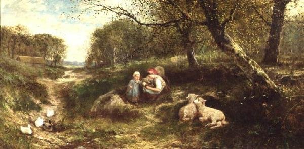 Rustikt landskap av James Crawford Thom