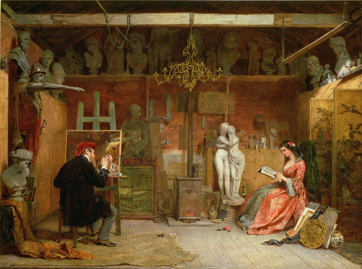 Kunstnerens studio av James Digman Wingfield