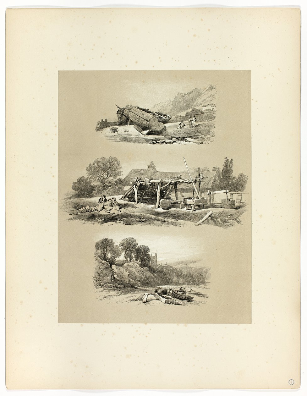 Mumbles, fra Picturesque Selections av James Duffield Harding