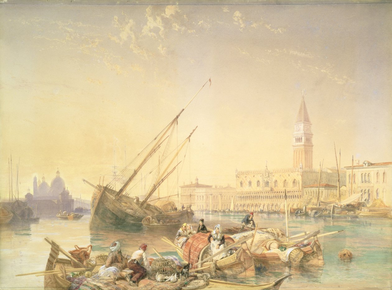 Canal Grande, Venezia av James Duffield Harding