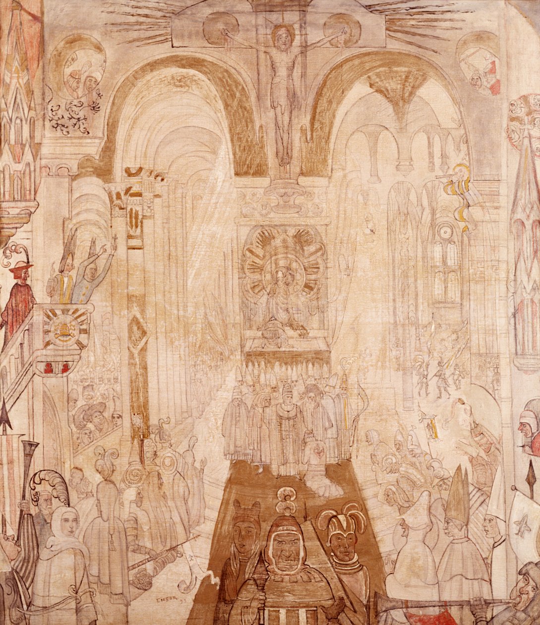 Symbolsk komposisjon av James Ensor