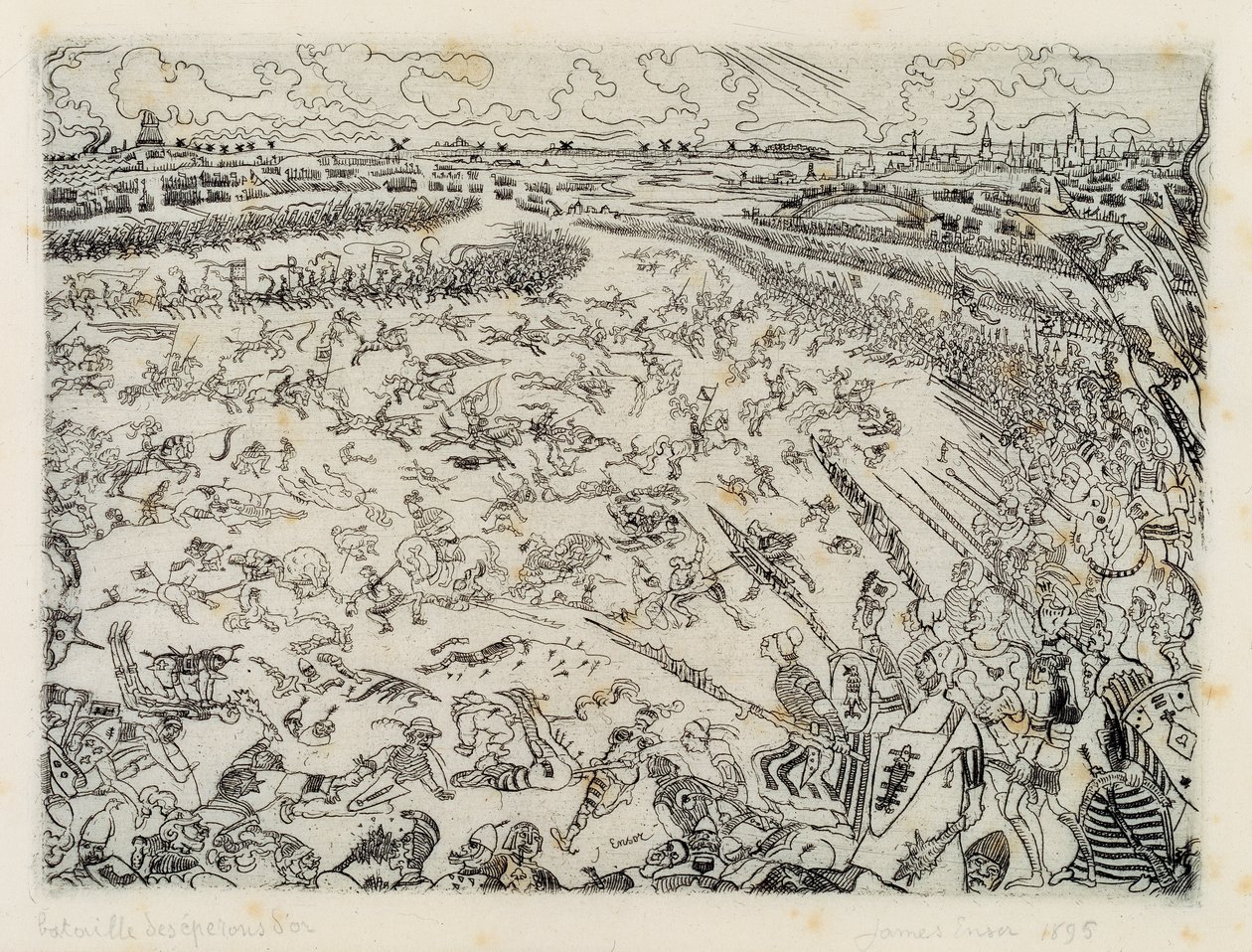 Slaget om Golden Spurs av James Ensor