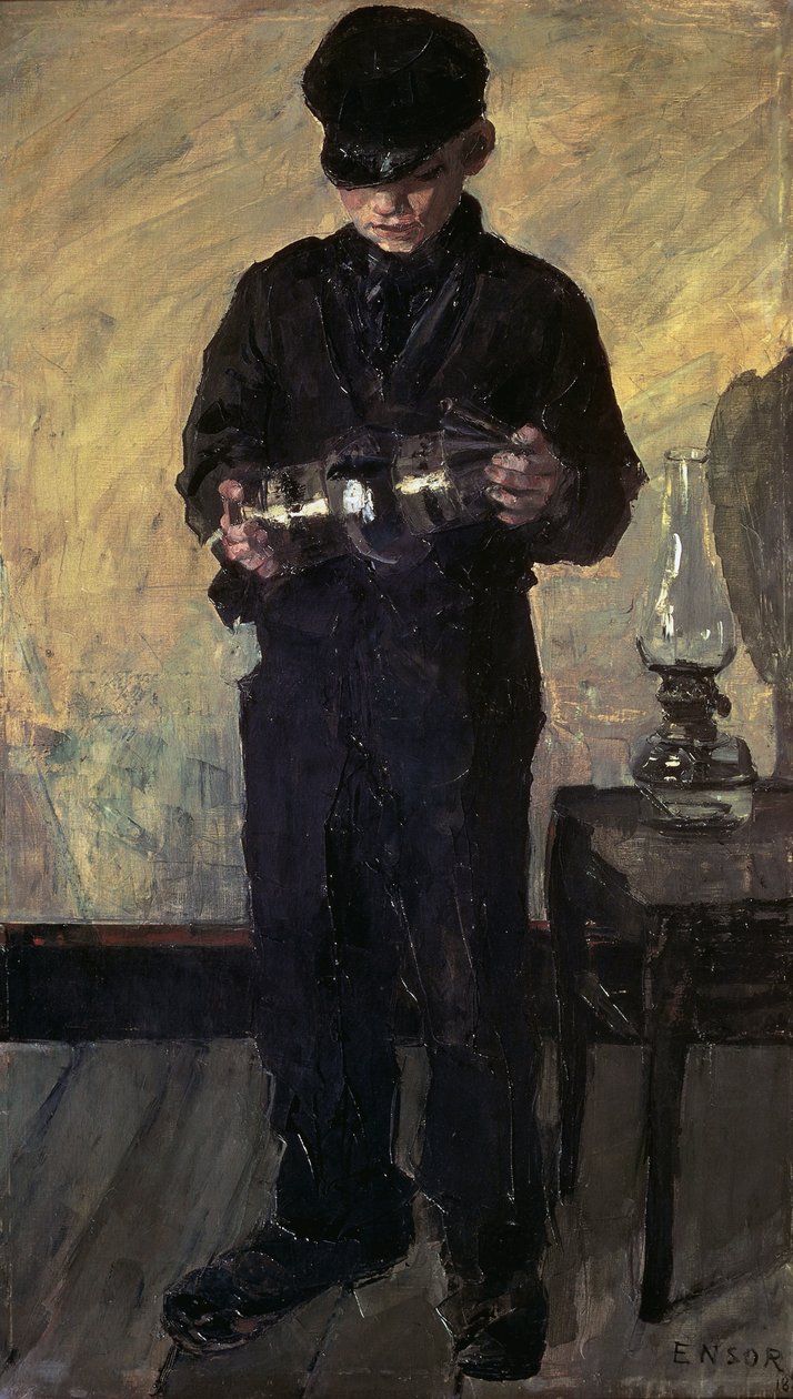 The Lamp-boy (The Lamplighter) av James Ensor