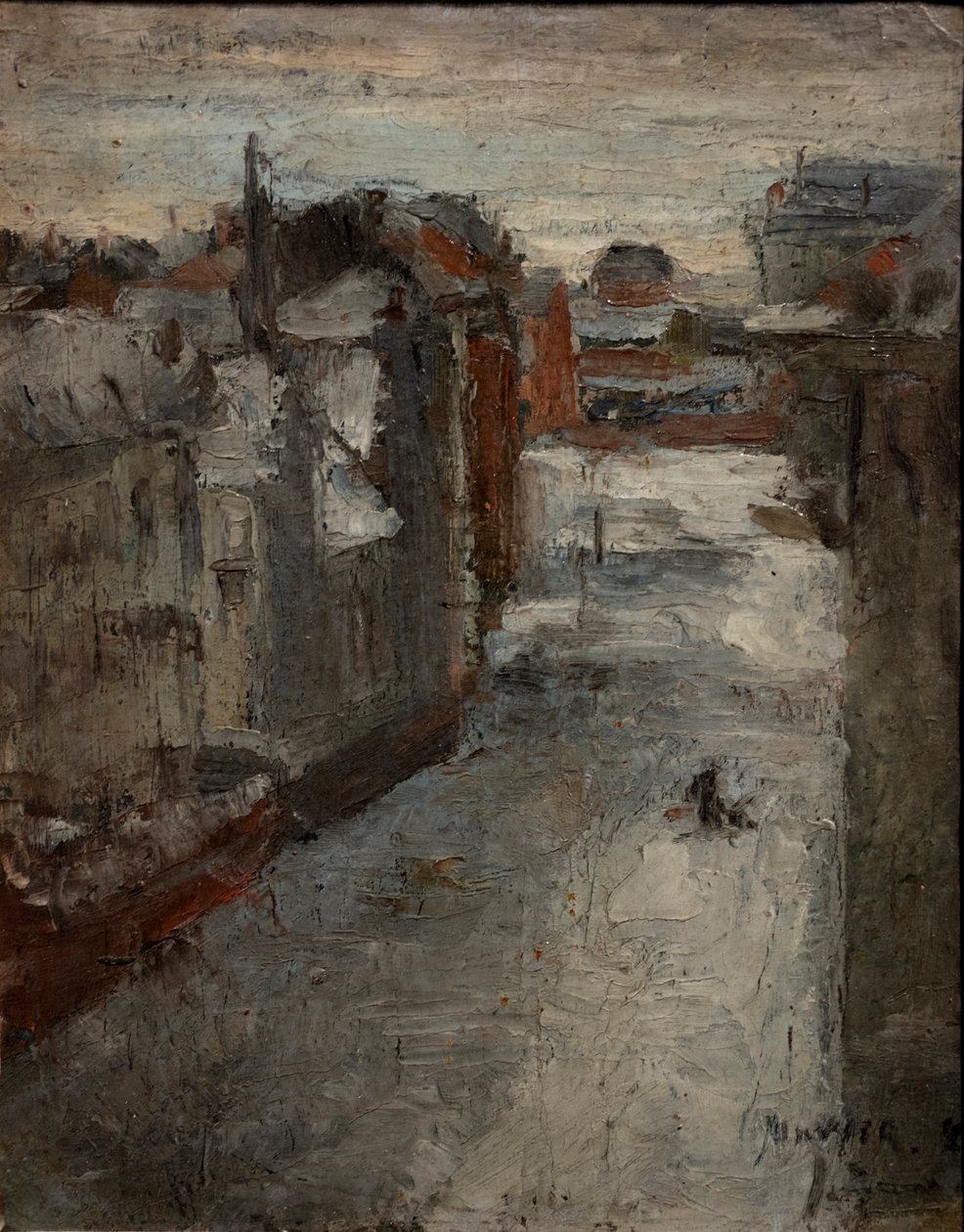 Van Iseghemlaan under snøen av James Ensor
