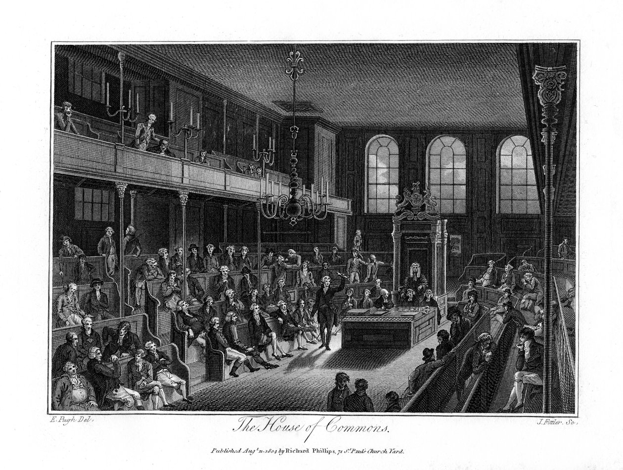 Underhuset, London, 1804. av James Fittler