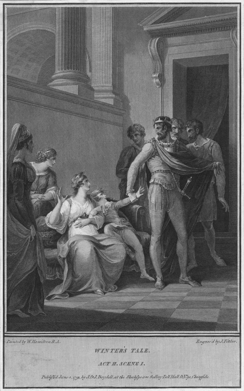 Vinterfortelling. Akt II. Scene I, 1793. av James Fittler