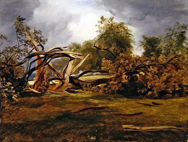 The Blasted Oak (olje om bord) av James Giles