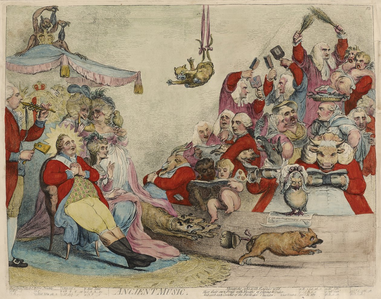 Ancient Music [recto] av James Gillray