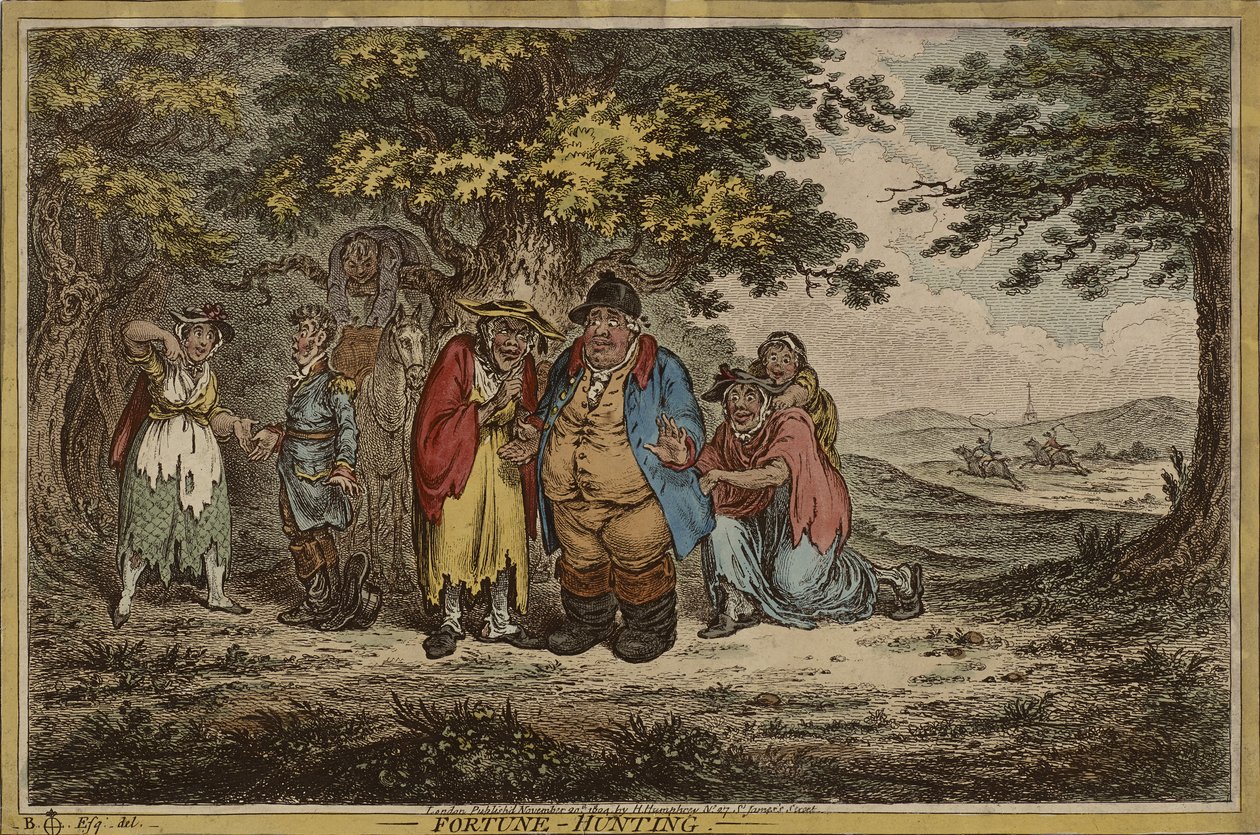 Fortune Hunting, publisert 20. november av James Gillray