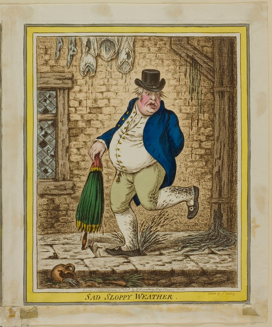 Trist slurvete vær av James Gillray