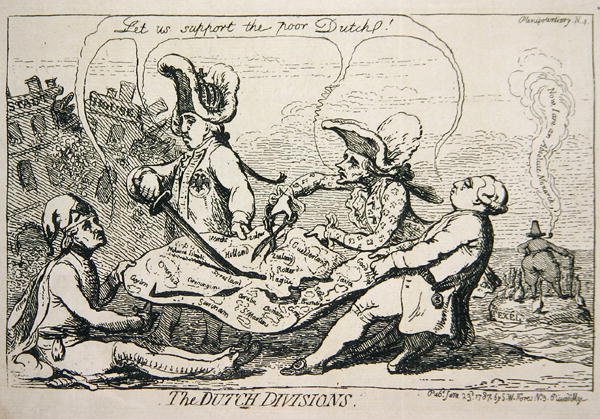 De nederlandske divisjonene av James Gillray