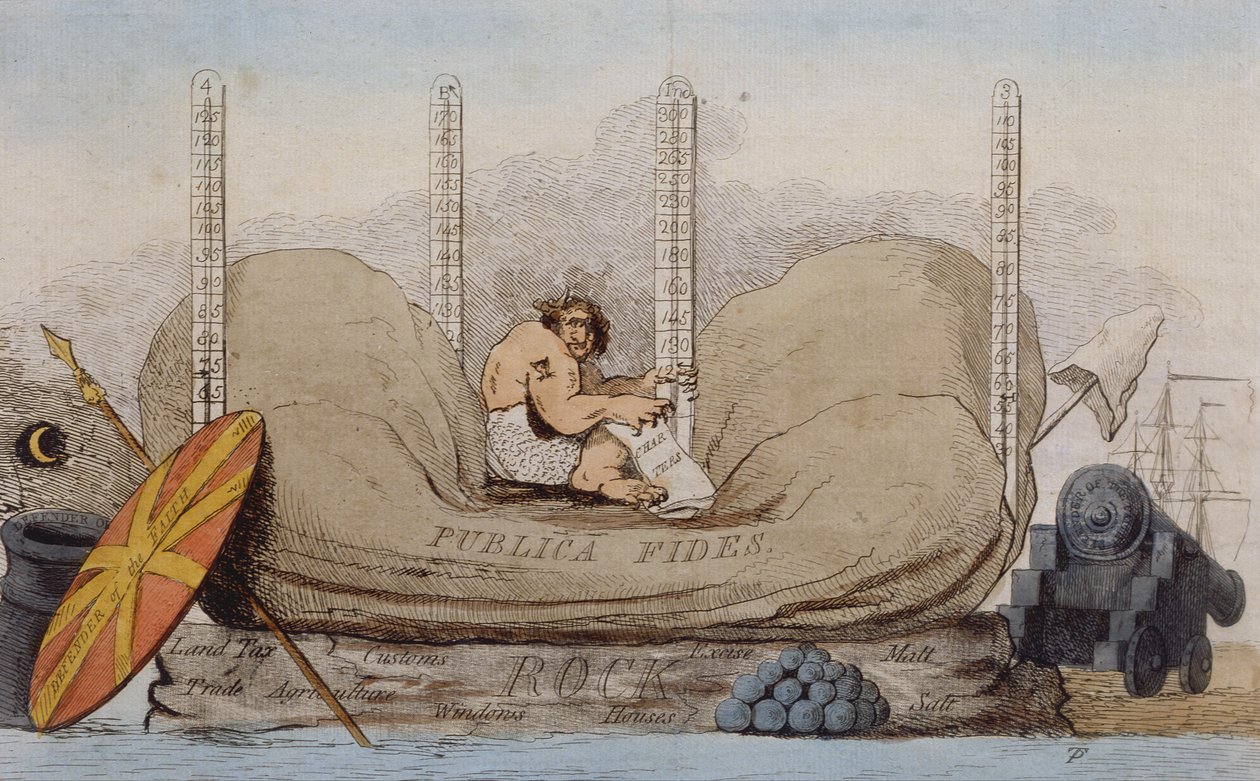 The Incubus 1784 (håndfarget etsning) av James Gillray