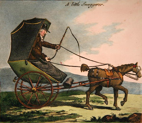 The Little Snuggerer (farget gravering) av James Gillray