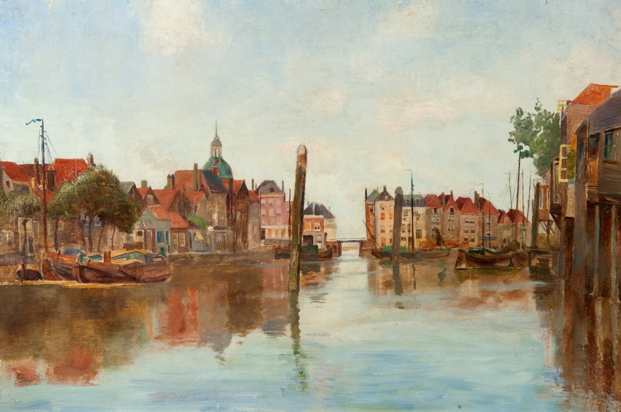 Havnen i Dort av James Guthrie Orchar