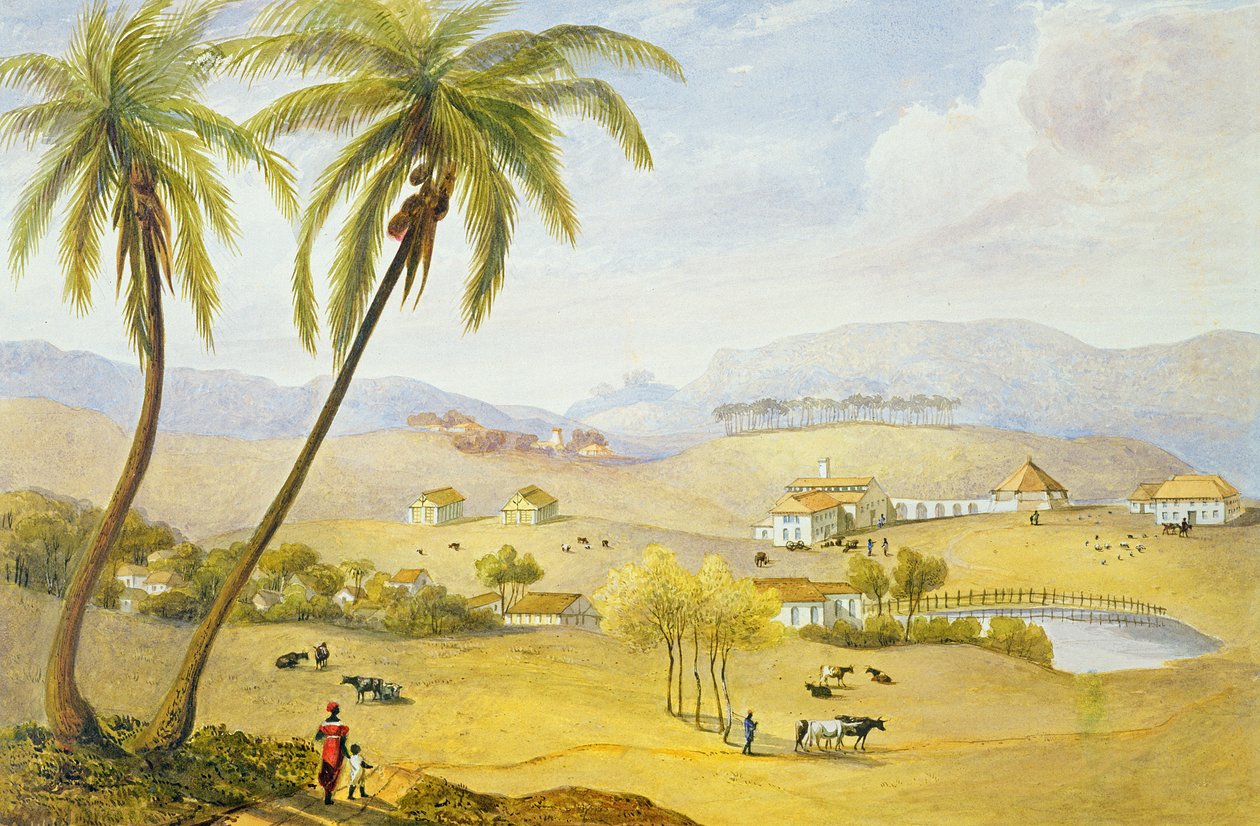 Haughton Court, Hannover, Jamaica, ca. 1820 av James Hakewill