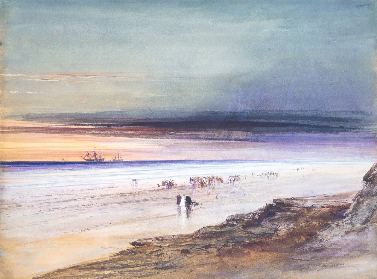 Strandscene, ca. 1865. av James Hamilton