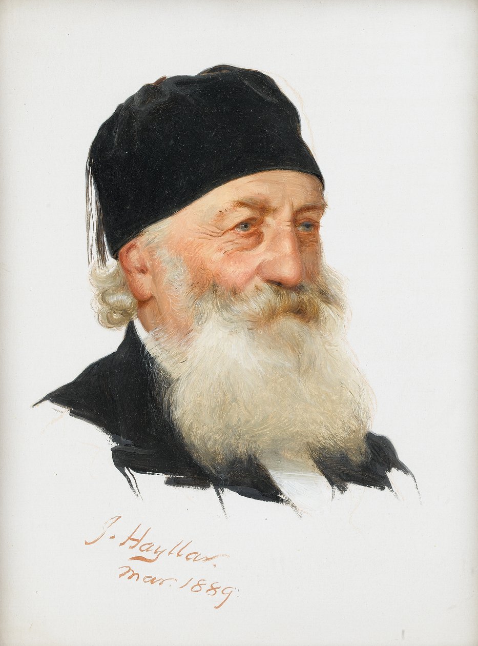 Studie av en skjegget gentleman, 1889 av James Hayllar