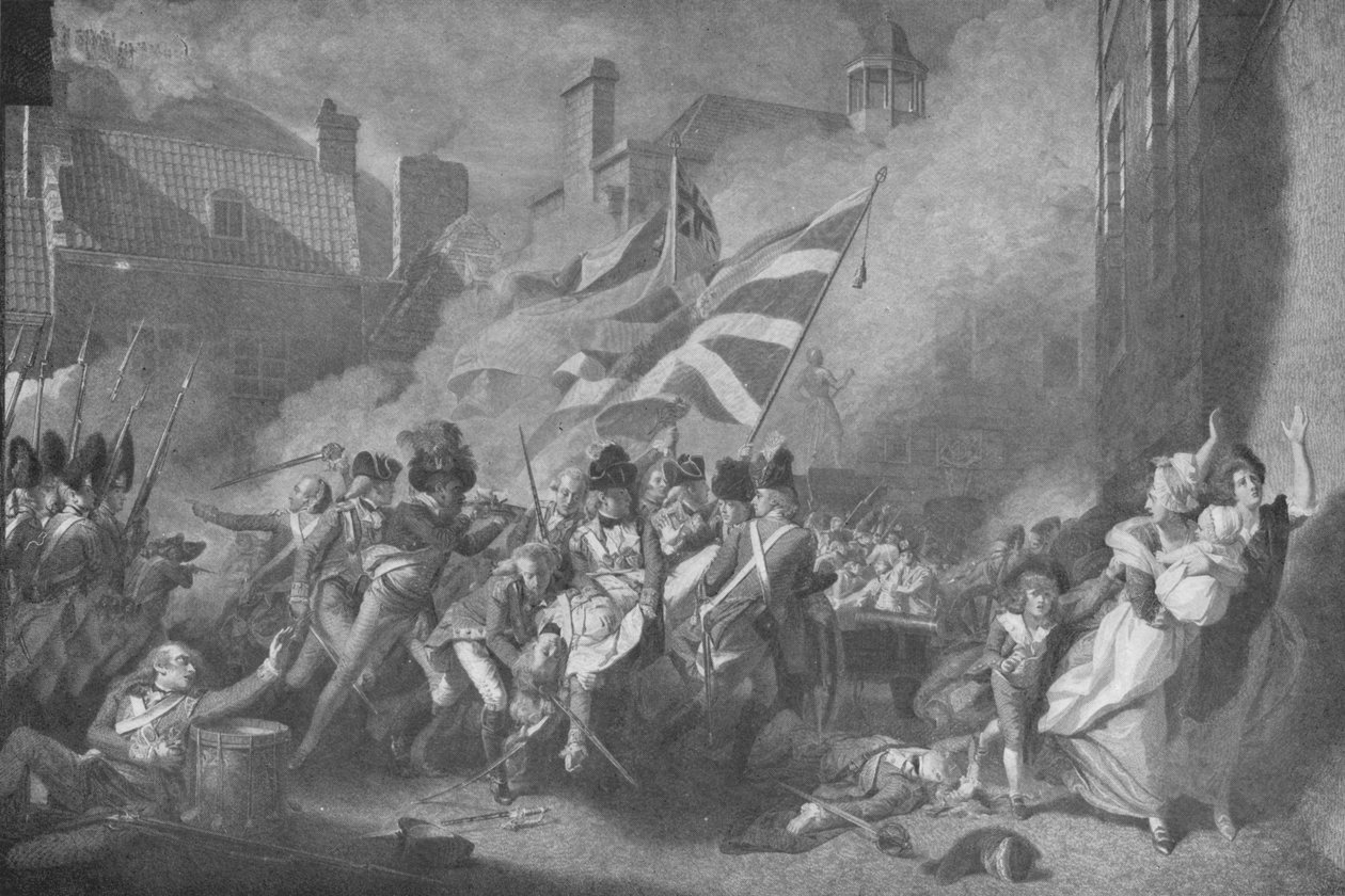 Major Piersons død, 1796 1909. av James Heath