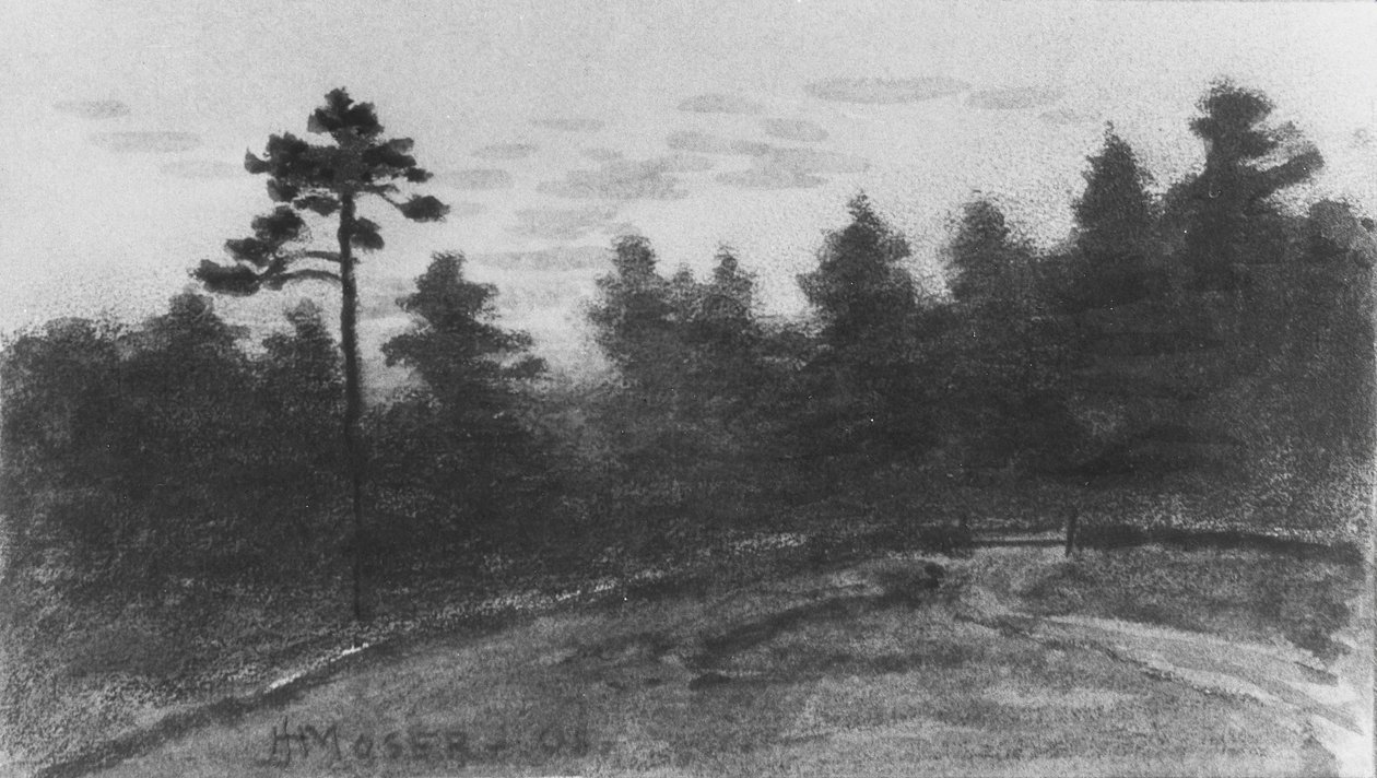 Landskap fra McGuire Scrapbook, 1908. av James Henry Moser