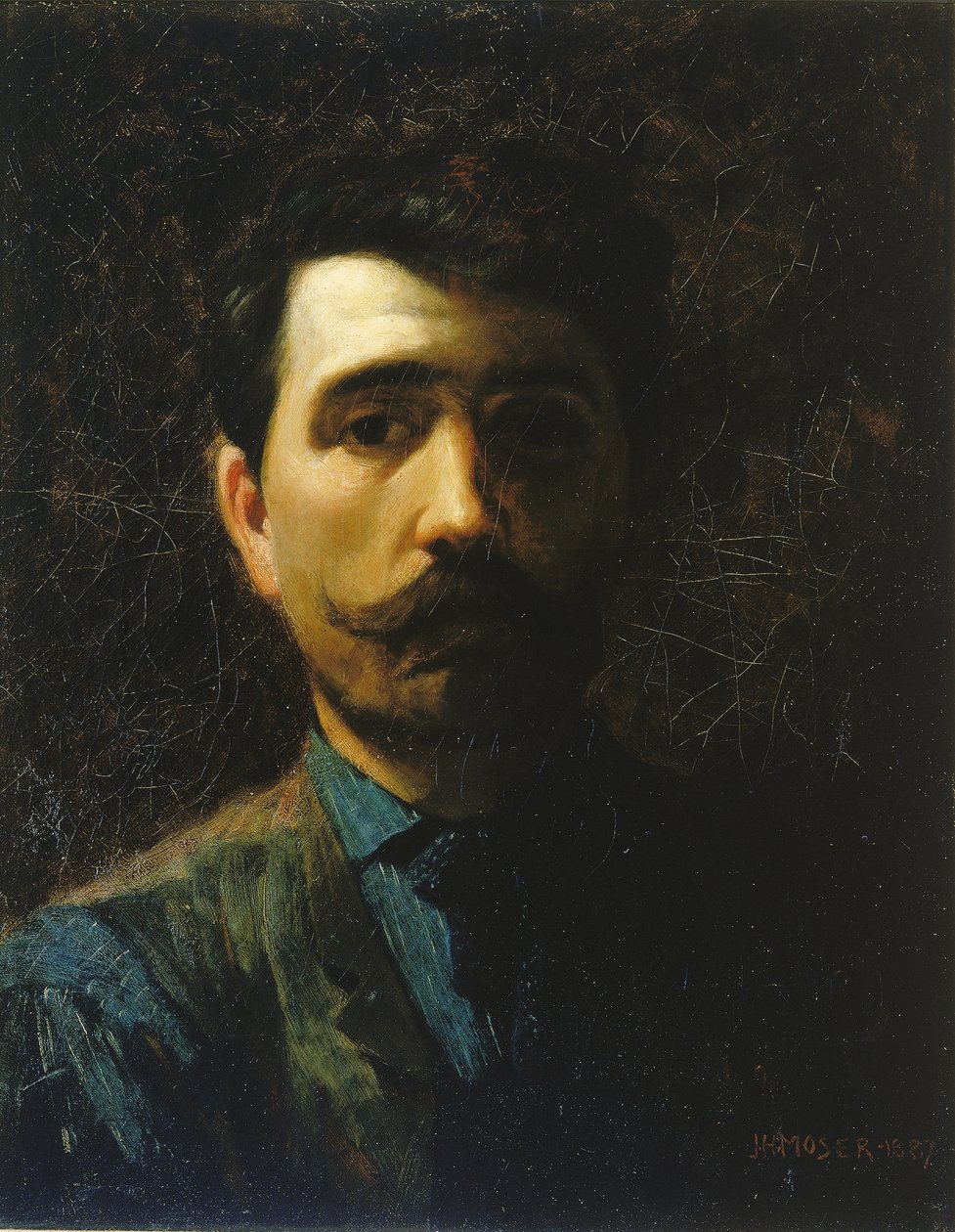 Selvportrett, 1887. av James Henry Moser