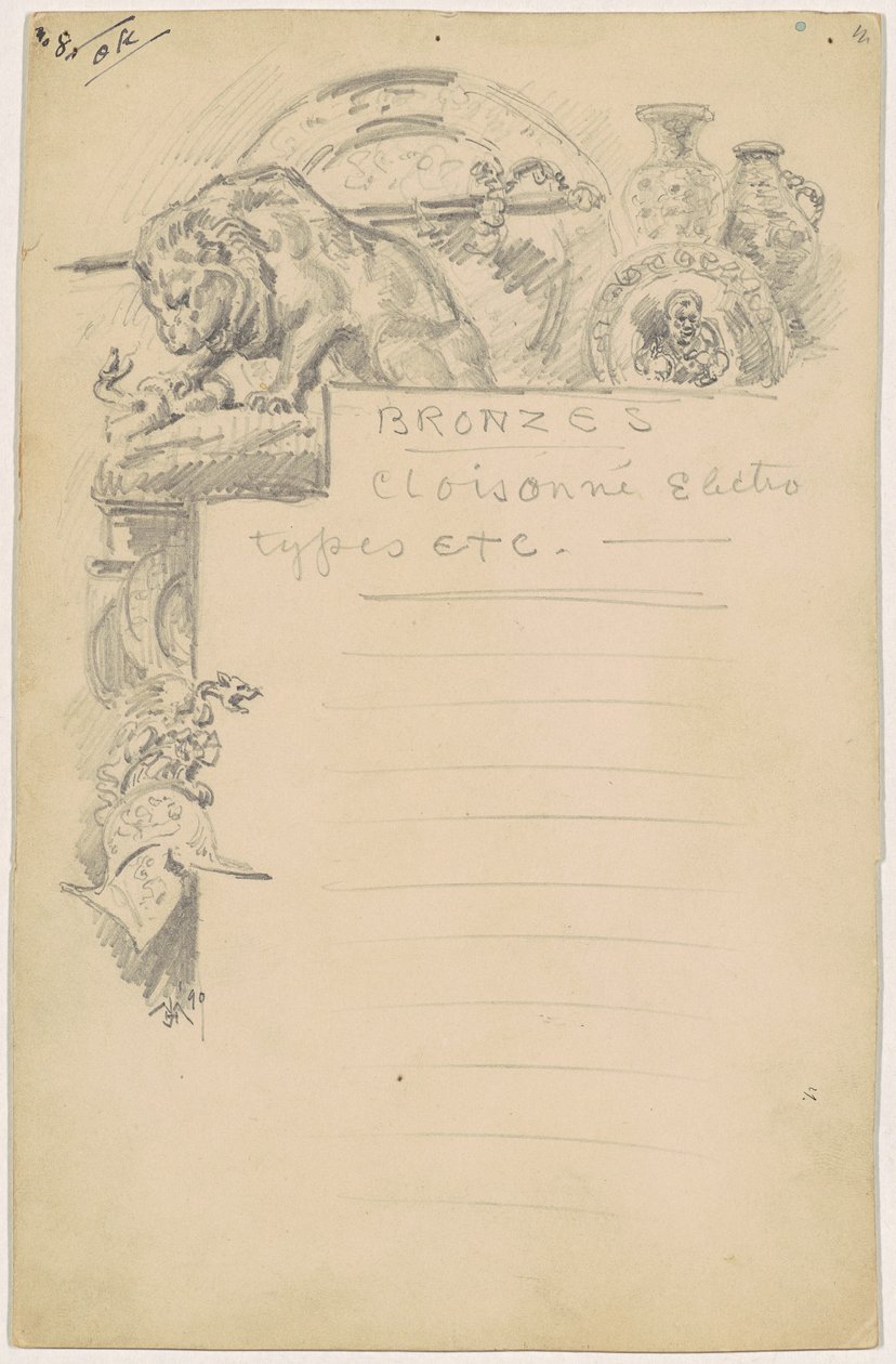 Studie for "Bronse" av James Henry Moser