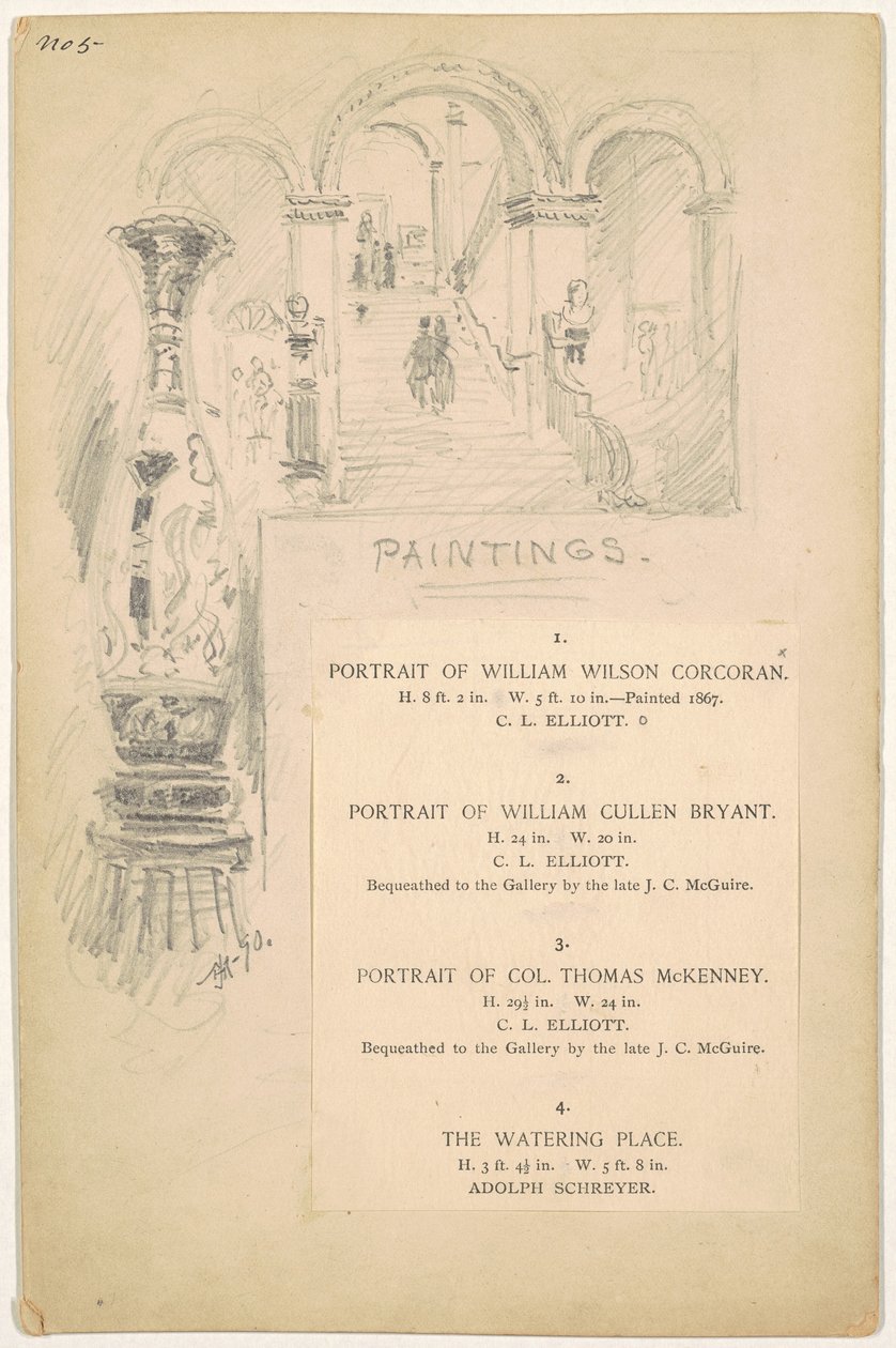 Studie for "Malerier" av James Henry Moser